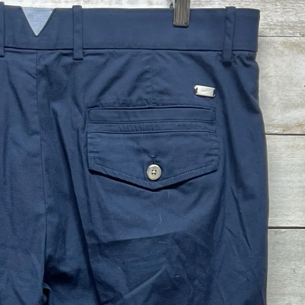 Nike Dri Fit Flex‎ Player Pants Mens 38x32 Blue Straight Chino Golf Casual